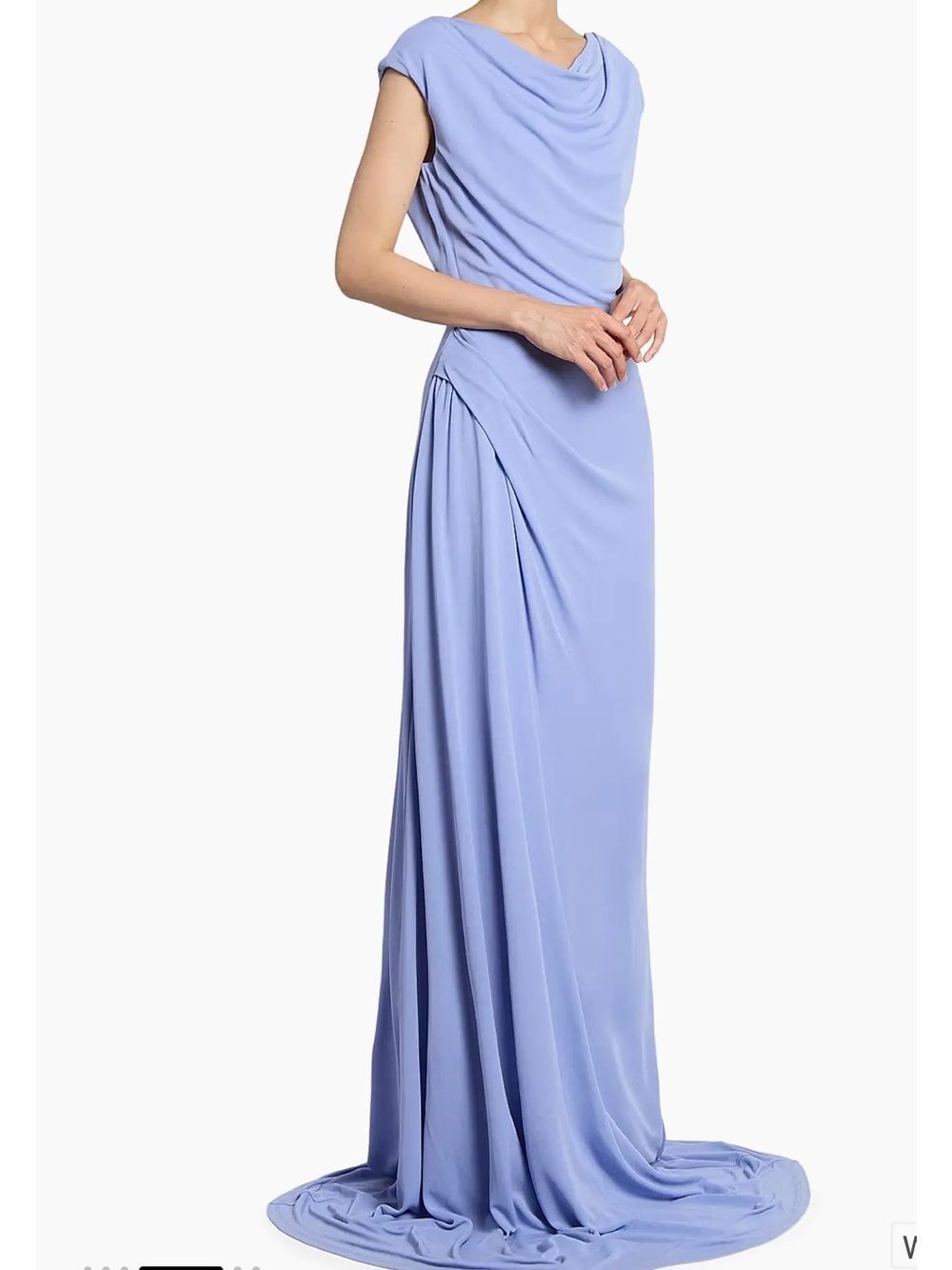 Erdem

Draped Jersey Cap-Sleeve Gown